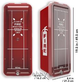 4pcs Fire Extinguisher Cabinet Box Red Plastic Cover Case for 5LB FE New