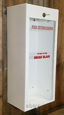 5.5 LB ABC Fire Extinguisher & Cabinet + Cert Tag & Breaker Bar Lock with Decals