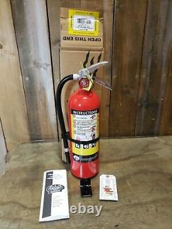 5.5 LB ABC Fire Extinguisher & Cabinet + Cert Tag & Breaker Bar Lock with Decals