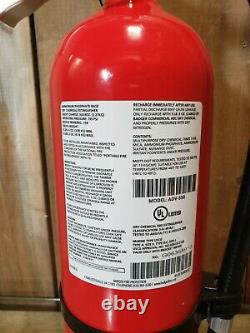 5.5 LB ABC Fire Extinguisher & Cabinet + Cert Tag & Breaker Bar Lock with Decals