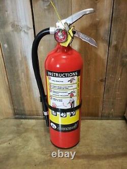 5.5 LB ABC Fire Extinguisher & Cabinet + Cert Tag & Breaker Bar Lock with Decals