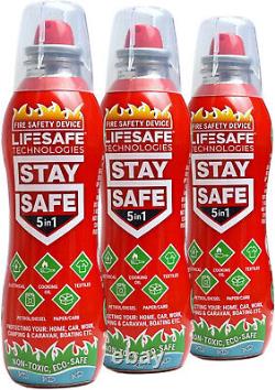 5-in-1 Fire Extinguisher For Home Room Office Kitchen Car Garage Boat 3-Pack