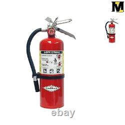 5 lb. ABC Dry Chemical Fire Extinguisher with Wall Bracket Steel Construction