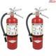 5 lb. Multi-Purpose ABC Fire Extinguishers Pack of 2 with Wall Mount Bracket