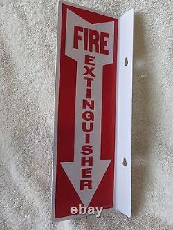 50-Lot 4 X 12 RIGID PLASTIC 90ANGLE FIRE EXTINGUISHER ARROW SIGNS NEW