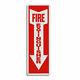 50-lot 4 X 12 RIGID HEAVY PLASTIC ARROW FIRE EXTINGUISHER ARROW SIGN NEW