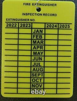 (500) Plastic Fire Extinguisher 4-year Inspection Tags. 2021-22-23-2024. New