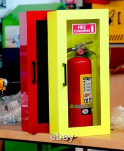 5lb or 10lb Fire Extinguisher Cabinet Surface Mount High Visibility Heavy Duty