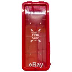 6 PACK 5 lb Fire Extinguisher Cabinets Indoor / Outdoor Red Free Shipping