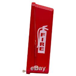 6 PACK 5 lb Fire Extinguisher Cabinets Indoor / Outdoor Red Free Shipping