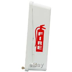 6 PK 5 lb FireTech Fire Extinguisher Cabinets -Indoor/Outdoor White Ships Free