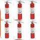 6 PK Fire Extinguisher 2.5LB ABC Dry Chemical Bracket Cert Tag