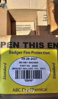 6 PK Fire Extinguisher 2.5LB ABC Dry Chemical Bracket Cert Tag