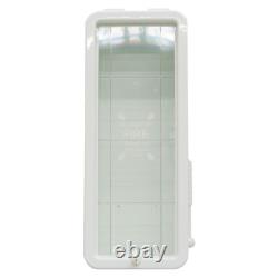 6 Pack 10 lb. Fire Extinguisher Cabinets Indoor Outdoor White Surface Mount