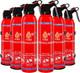 6 Pack ABC Dry Chemical Fire Extinguishers, Portable Dry Powder Fast-Acting Fire