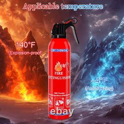 6 Pack ABC Dry Chemical Fire Extinguishers, Portable Dry Powder Fast-Acting Fire