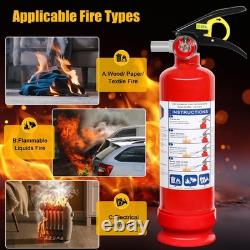 6 Pack ABC Dry Chemical Fire Extinguishers with Mount