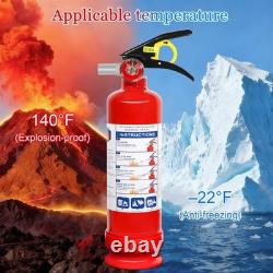 6 Pack ABC Dry Chemical Fire Extinguishers with Mount