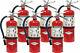 6 Pack Amerex B402 5 lbs Dry Chemical Class A B C Fire Extinguisher withWall Mount