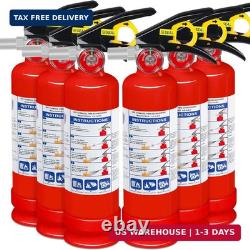 6-Pack Fire Extinguisher for Home, 2.5 lb 1-A10-BC Rated Dry Chemical Fire Saf