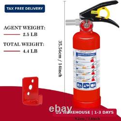 6-Pack Fire Extinguisher for Home, 2.5 lb 1-A10-BC Rated Dry Chemical Fire Saf