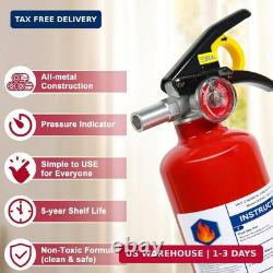 6-Pack Fire Extinguisher for Home, 2.5 lb 1-A10-BC Rated Dry Chemical Fire Saf