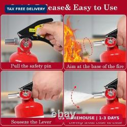 6-Pack Fire Extinguisher for Home, 2.5 lb 1-A10-BC Rated Dry Chemical Fire Saf