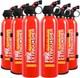 6 Pack Fire Extinguisher for Home with Mount Upgraded 8-in-1 Portable Red