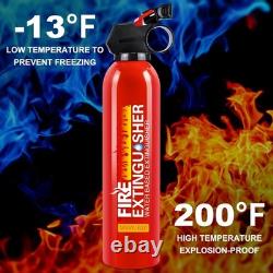 6 Pack Fire Extinguisher for Home with Mount Upgraded 8-in-1 Portable Red