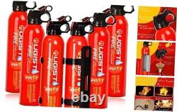 6 Pcs Fire Extinguisher with Mount 4 in-1 Fire Extinguishers for The