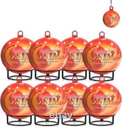8 PCS Automatic Fire Ball Extinguisher with Bracket and Hook Mount US Stock