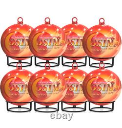 8 PCS Portable Automatic Fire Ball Extinguisher with Bracket and Hook Mount