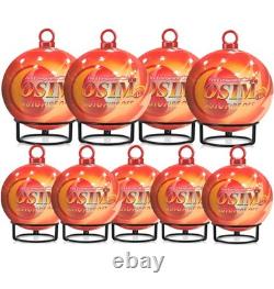 9 PCS Automatic Fire Ball Extinguisher with Bracket and Hook Mount US stock