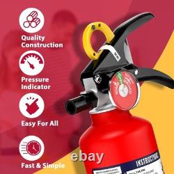 ABC Dry Powder Fire Extinguisher 2.5 lb 1-A10-BC, Home Kitchen Office Car, 2