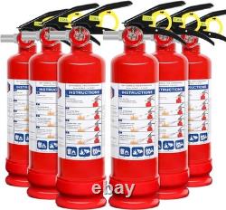 ABC Fire Extinguisher 2.5 lb with Mount 6 Pack