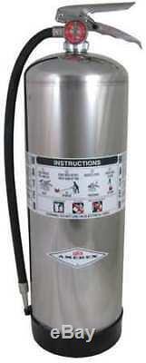 AMEREX 240 Fire Extinguisher, 2A, Water, 2-1/2 gal, 24-1/2H
