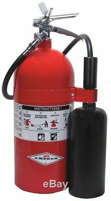 AMEREX 330 Fire Extinguisher, 10BC, Carbon Dioxide, 10 lb, 24H