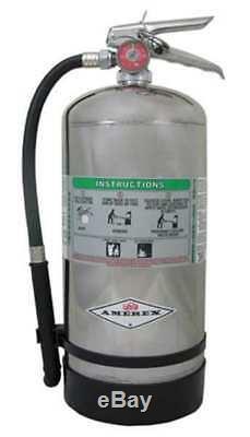 AMEREX B260 Fire Extinguisher, 2AK, Wet Chemical, 12-11/16 lb