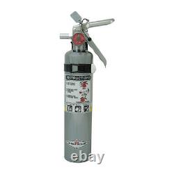 AMEREX B417TC Fire Extinguisher, Steel, Silver, ABC 3YWN7