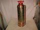 ANTIQUE Vintage Polished ALERT NEW YORK Copper & Brass Fire Extinguisher LQQK