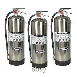 Amerex 240, 2.5 Gallon Water Class A Fire Extinguisher 3 Pack
