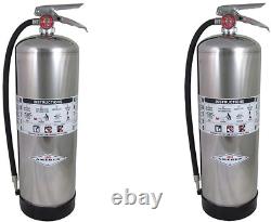 Amerex 240, 2.5 Gallon Water Class a Fire Extinguisher (2 PACK)