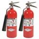 Amerex 322 5lb CO2 Fire Extinguisher with Brass Valve, Wall Hanger 2 Pack