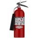 Amerex 322 5lb CO2 Fire Extinguisher with Chrome Plated Brass Valve, Wall Hanger