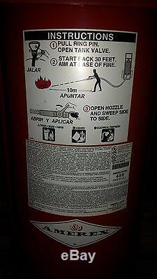Amerex 488 Wheeled ABC Dry Chemical Fire Extinguisher with hose