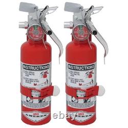 Amerex A384T 1.4lb Halotron I Fire Extinguisher with Vehicle Bracket 2 Pack