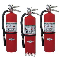 Amerex A411, 20lb ABC Dry Chemical Class A B C Fire Extinguisher 3 Pack