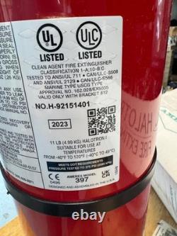 Amerex AX397 HALOTRON I Fire Extinguisher 11lb withWall Hanger 1A10BC 2023