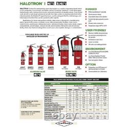 Amerex B385TS, 2.5lb Halotron I Extinguisher, Aluminum Valve, Bracket