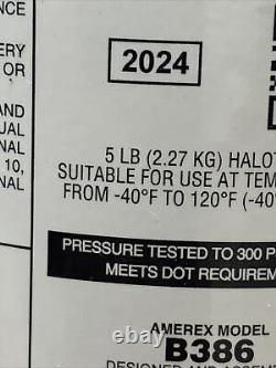 Amerex B386T, 5lb Halotron I Class B C Fire Extinguisher 2 Pack